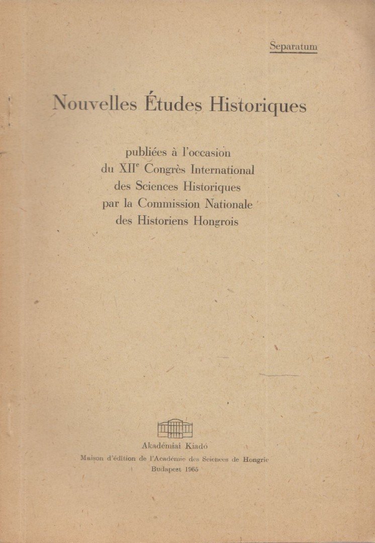 PACH ZSIGMOND PÁL - Neuvieme et dime seigneuriale au XVIIe siecle en Hongrie [antikvár]