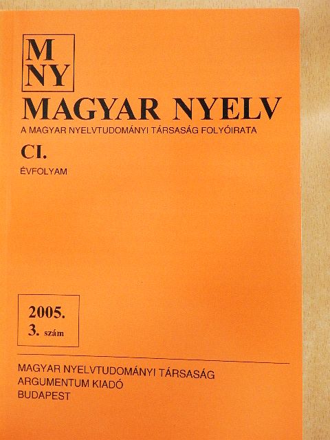 Hasan Eren - Magyar Nyelv 2005. szeptember [antikvár]