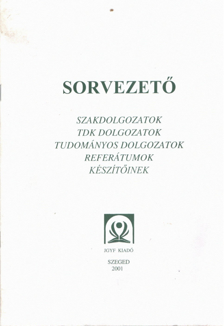 Sorvezető [antikvár]