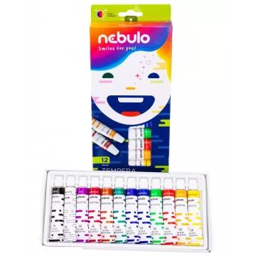 Nebulo: Tempera készlet - 12 db-os