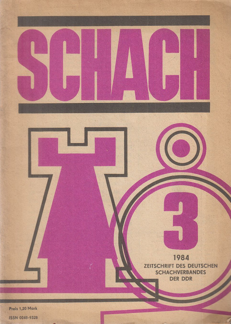 Horst Rittner - Schach 1984/3 [antikvár]