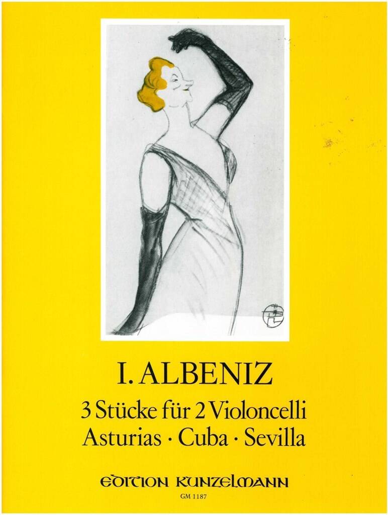 ALBENIZ, ISAAC - 3 STÜCKE FÜR 2 VIOLONCELLI (ASTURIAS, CUBA, SEVILLA) (W.THOMAS-MIFUNE)