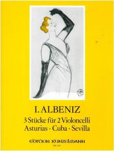 ALBENIZ, ISAAC - 3 STÜCKE FÜR 2 VIOLONCELLI (ASTURIAS, CUBA, SEVILLA) (W.THOMAS-MIFUNE)