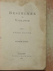 Dóczi Lajos - Beszélyek és vázlatok II. [antikvár]