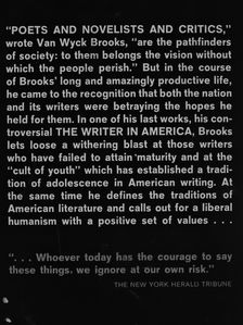 Van Wyck Brooks - The Writer in America [antikvár]