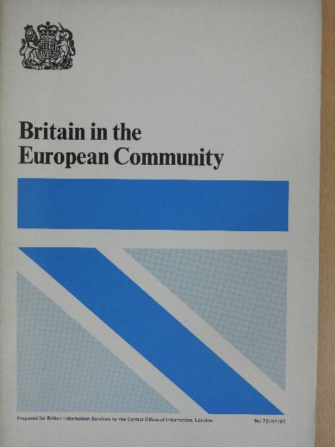 Britain in the European Community [antikvár]