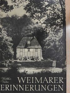 Walther Victor - Weimarer Erinnerungen [antikvár]