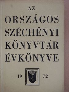 B. Kozocsa Ildikó - Az Országos Széchényi Könyvtár Évkönyve 1972 [antikvár]