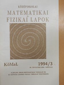 Borsányi Ákos - Középiskolai matematikai és fizikai lapok 1994. március [antikvár]