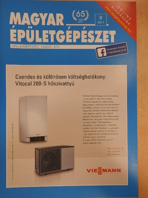 Baumann Mihály - Magyar Épületgépészet 2017/9. [antikvár]