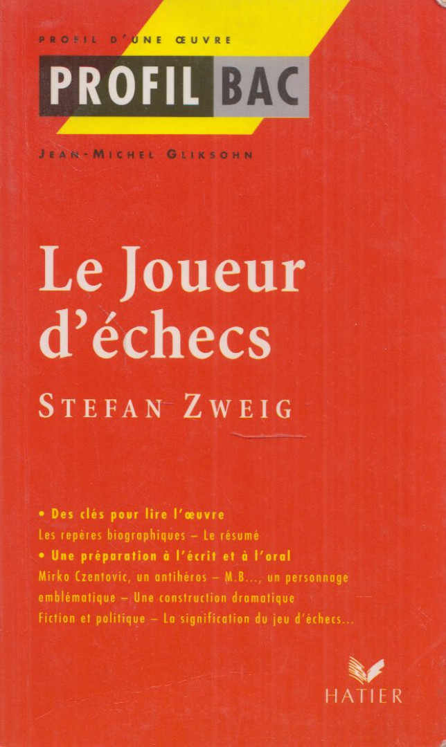 Jean-Michel Gliksohn, Jean-Michel Gliksohn - Le Joueur d'échecs [antikvár]