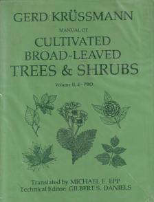 Gerd Krüssmann - Manual of Cultivated Broad-Leaved Trees & Shrubs [antikvár]