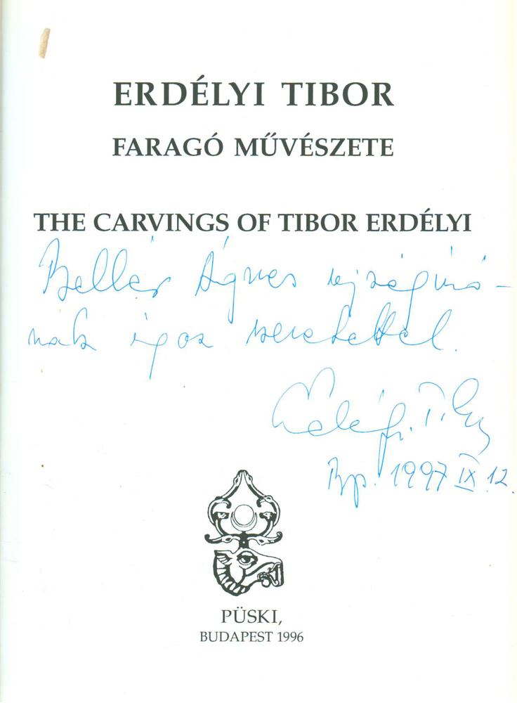 BÁNSZKY PÁL - Erdélyi Tibor faragó művészete (dedikált) [antikvár]