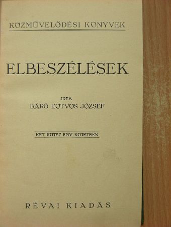 Báró Eötvös József - Elbeszélések [antikvár]