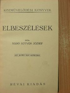 Báró Eötvös József - Elbeszélések [antikvár]