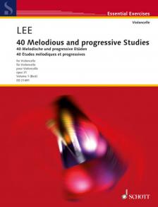 LEE - 40 MELODIOUS AND PROGRESSIVE STUDIES OP. 31 FOR VIOLONCELLO VOL. 1.