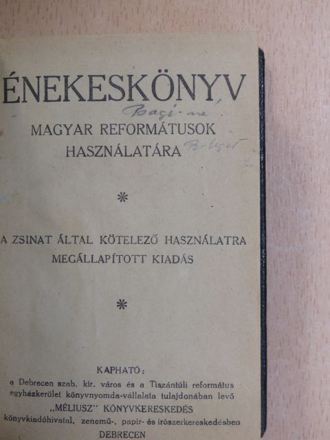 Énekeskönyv [antikvár]
