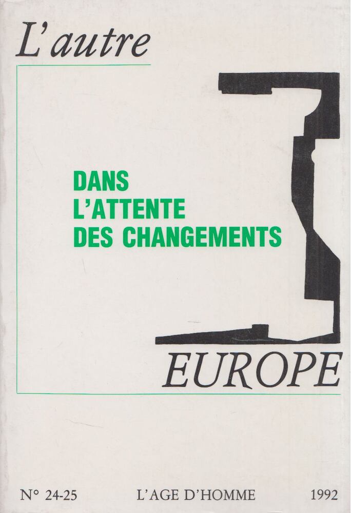 Wladimir Berelowitch - L'autre Europe 1992. No. 24/25 [antikvár]