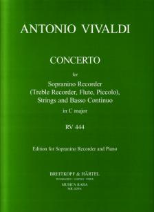 Vivaldi - CONCERTO FOR SOPRANINO RECORDER AND PIANO IN C MAJOR RV 444 (LASOCKI / PETRENZ)