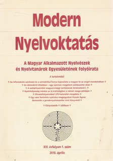 Szöllősy Éva - Modern Nyelvoktatás XVI. évf. 1. szám [antikvár]