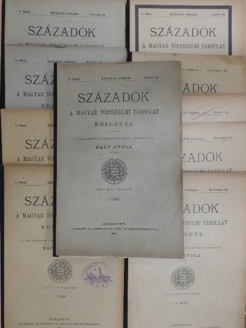 A. C. Sturdza - Századok 1905/1-10. [antikvár]