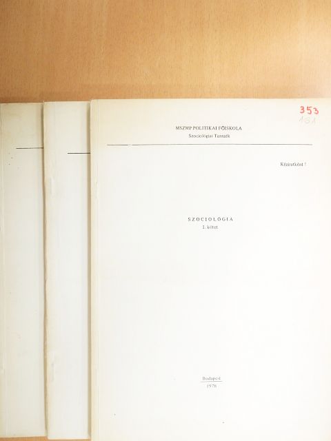 Bayer Zoltán - Szociológia I-III. [antikvár]