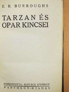 E. R. Burroughs - Tarzan és Opar kincsei [antikvár]