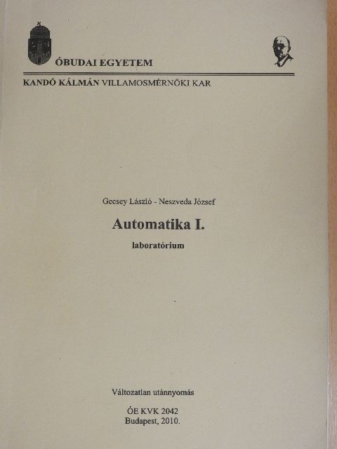 Gecsey László - Automatika I. [antikvár]