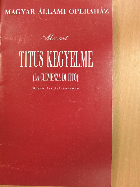 Boschán Daisy - Mozart: Titus kegyelme [antikvár]
