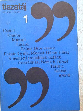 Ablonczy László - Tiszatáj 1985. január [antikvár]