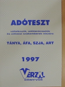 Czipszer Károlyné - Adóteszt vállalkozók, adótanácsadók és adózási szakemberek részére 1997 [antikvár]