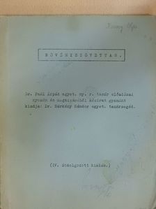 Dr. Paál Árpád - Növényszövettan [antikvár]