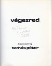 Tamás Péter - Végezred (dedikált) [antikvár]