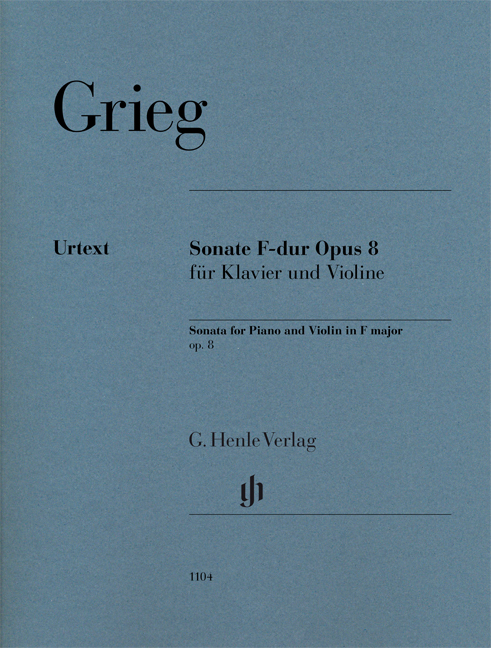 GRIEG - SONATE F-DUR OP.8 FÜR KLAVIER UND VIOLINE