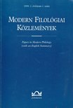 Klaudy Kinga - Modern Filológiai Közlemények 1999 1. évf. 1. szám [antikvár]