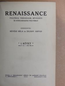 Ady Endre - Renaissance I. 1910. (nem teljes évfolyam) [antikvár]