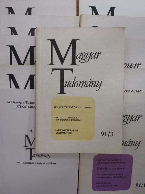 Alföldi László - Magyar Tudomány 1991. (nem teljes évfolyam) [antikvár]