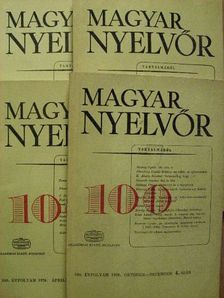 A. Jászó Anna - Magyar Nyelvőr 1976. január-december [antikvár]
