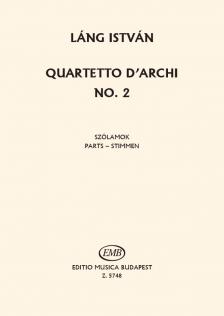 LÁNG, ISTVÁN - QUARTETTO D'ARCHI NO. 2 SZÓLAMOK
