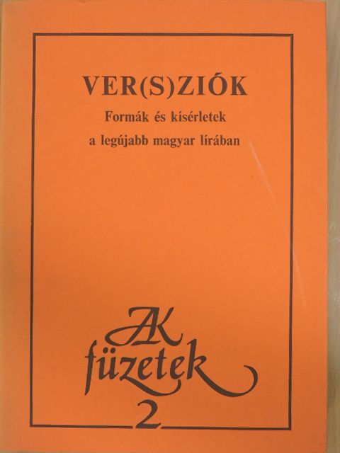 Balázsovics Mihály - Ver(s)ziók [antikvár]