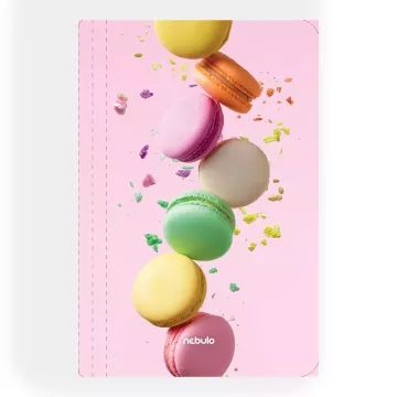 Macaron mintás gumis mappa - A4