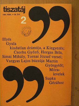Csorba Győző - Tiszatáj 1984. február [antikvár]