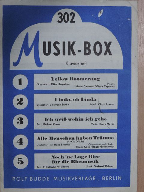 Frank Turba - Musik-Box 302. [antikvár]