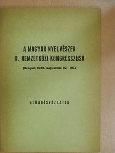 A. Molnár Ferenc - A Magyar Nyelvészek II. Nemzetközi Kongresszusa [antikvár]