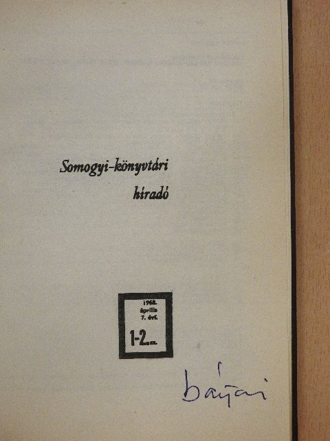 Somogyi-könyvtári híradó 68/1-4. [antikvár]