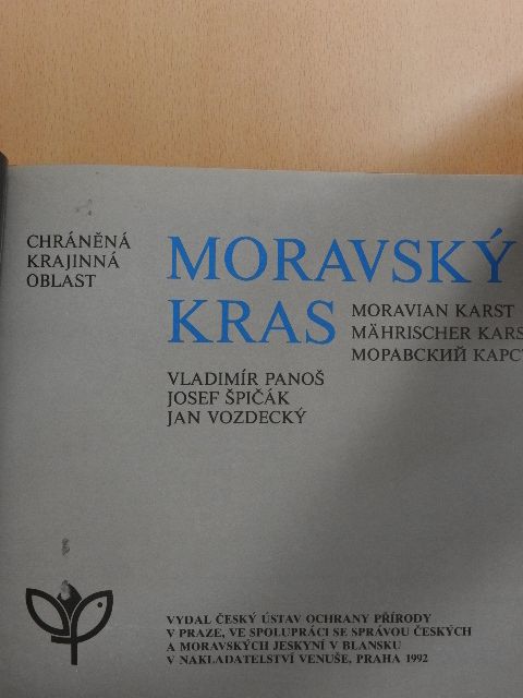 Dr. Ivan Balák - Moravsky kras/Moravian karst/Mährischer karst [antikvár]