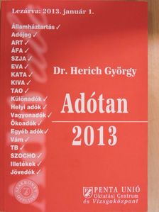 Dr. Herich György - Adótan 2013 [antikvár]