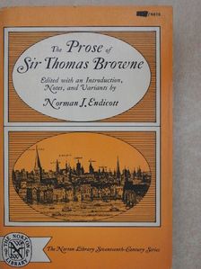Sir Thomas Browne - The Prose of Sir Thomas Browne [antikvár]