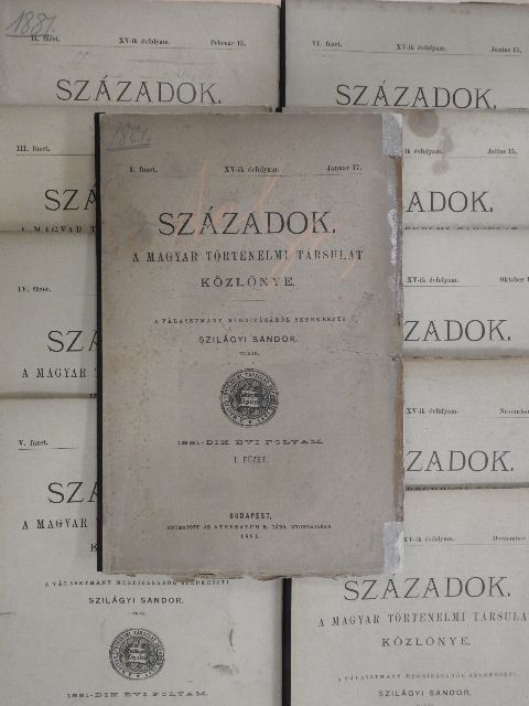 Dr. Károlyi Árpád - Századok 1881/1-10. [antikvár]