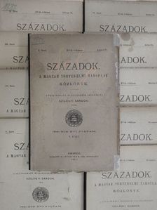 Dr. Károlyi Árpád - Századok 1881/1-10. [antikvár]